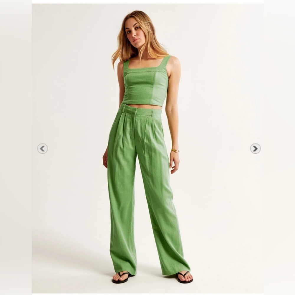 Green Women's top and pants Set